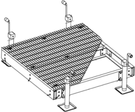 Adjustable Grate Platform